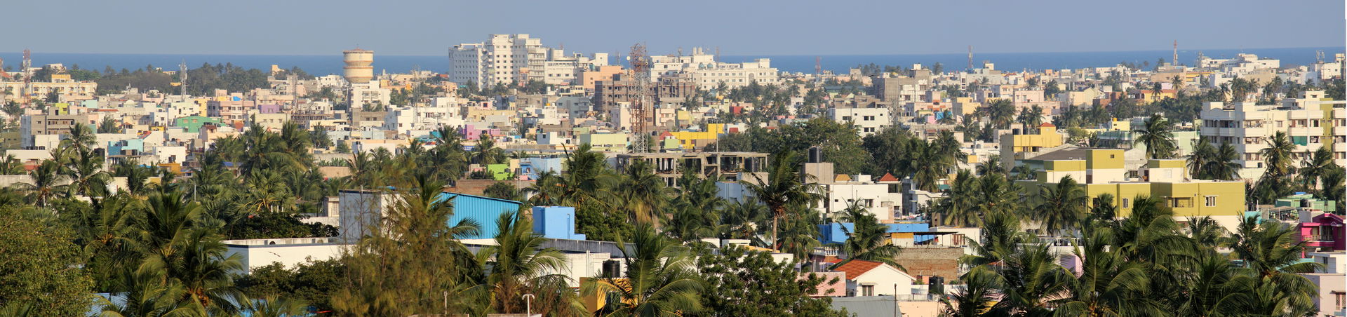 Panoramic view of pondicherry