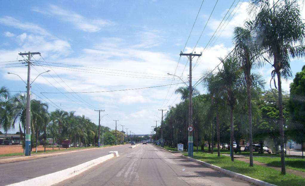 Rodovia Belém Brasília em Gurupi Tocantins, Brasil.