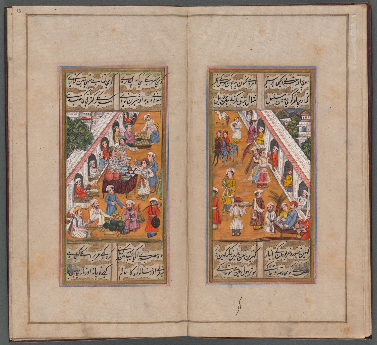 Fig. 3c. Anonymous, Small Street with Shops in Faizabad, from M…