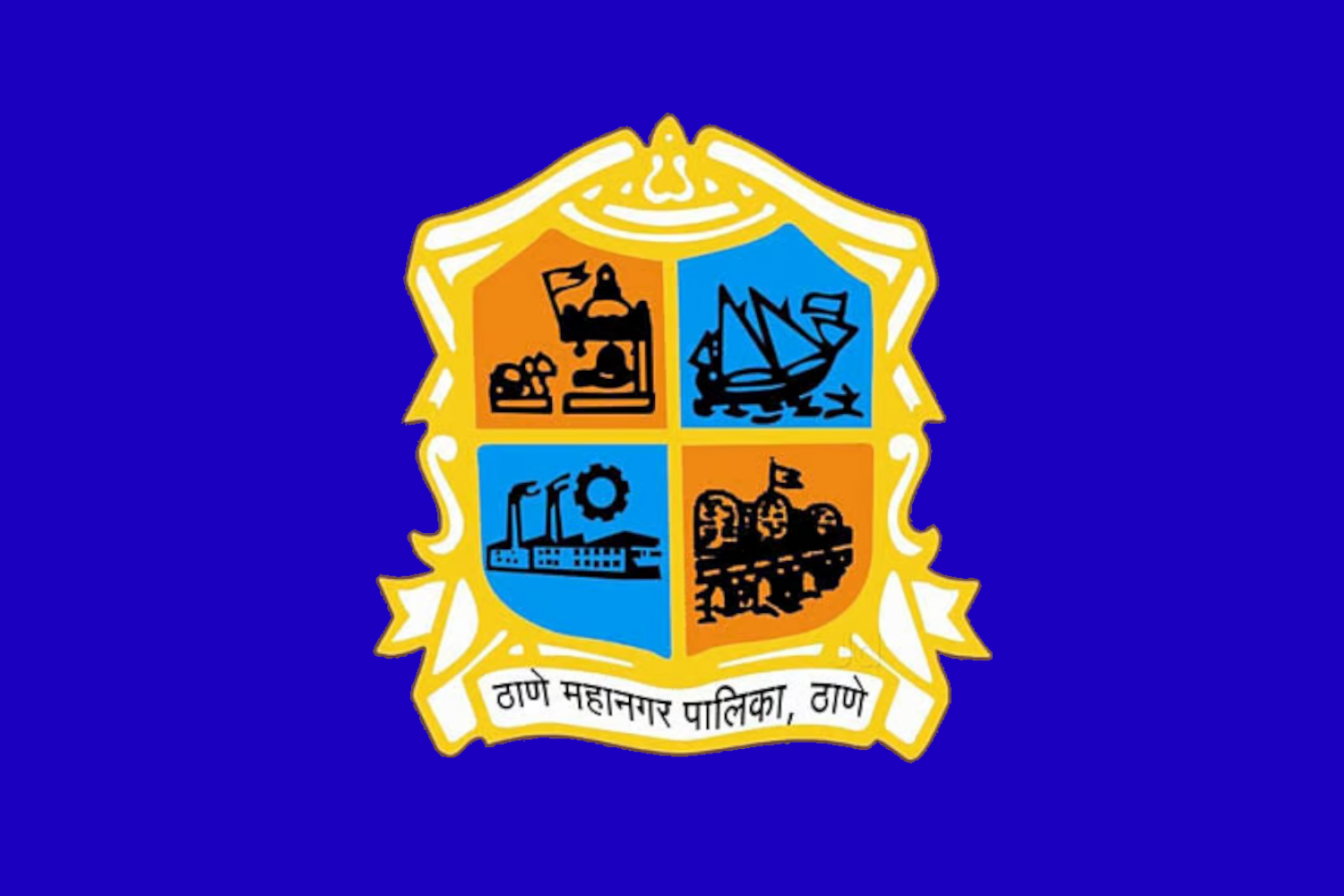 Flag of Thane Municipal Corporation, India