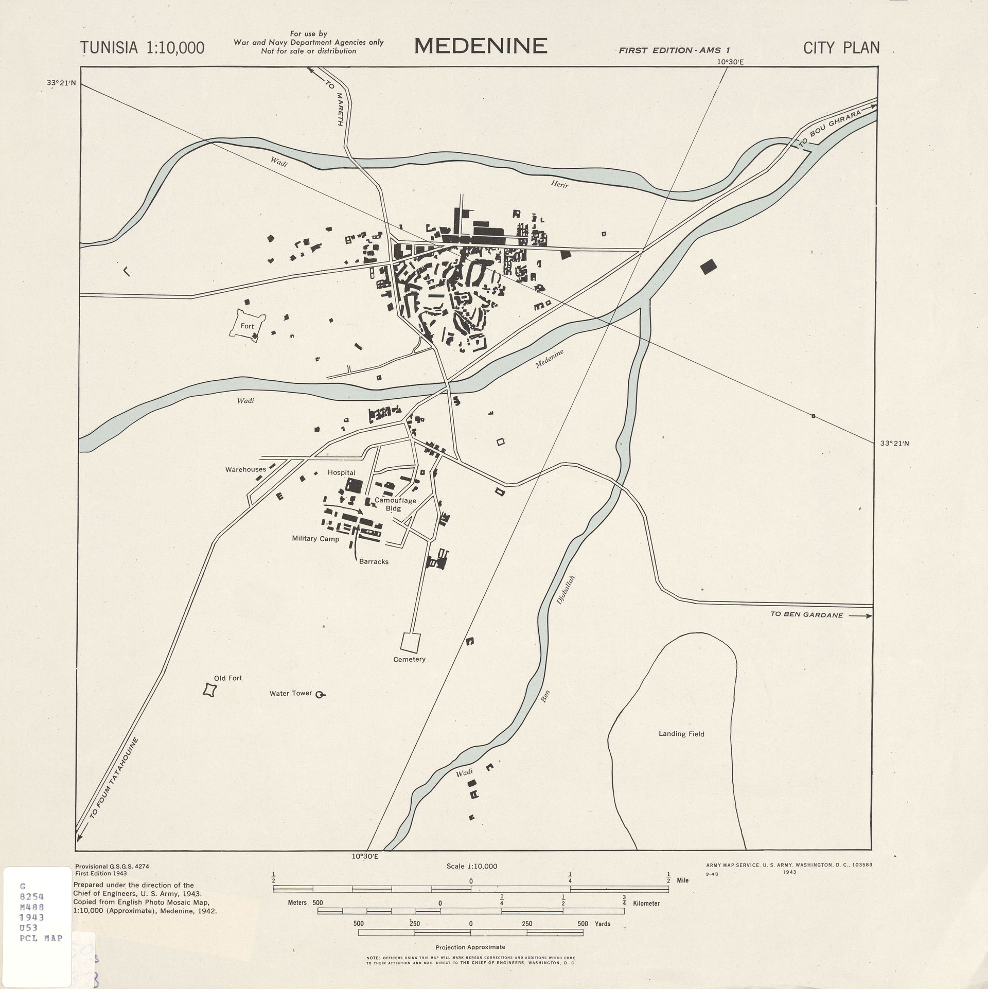 Map of Medenine