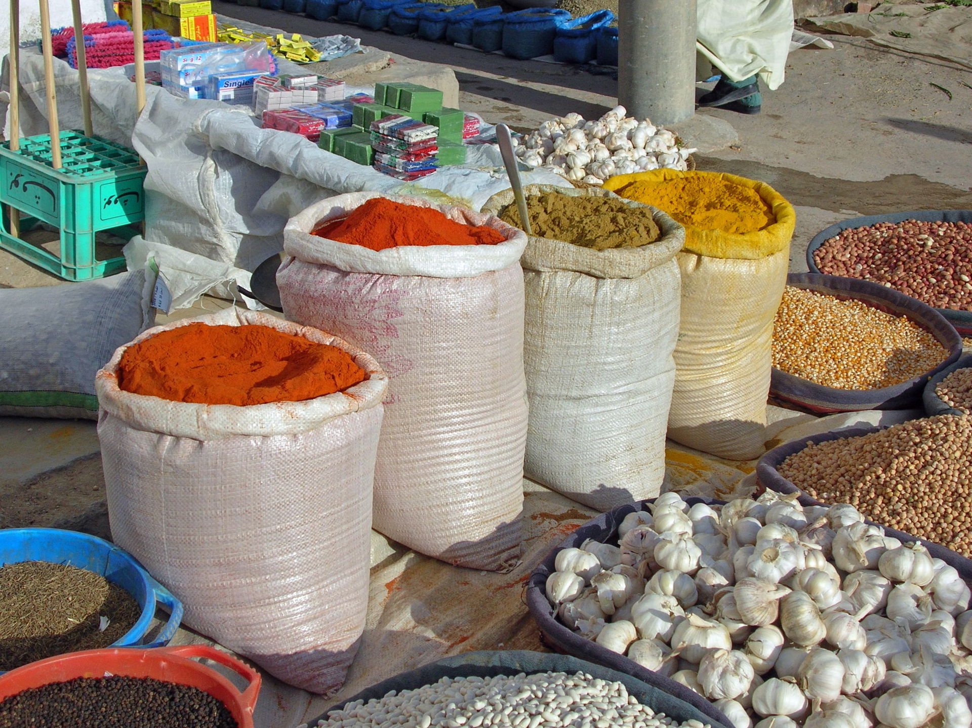 Spice market in Medenine, Tunisia