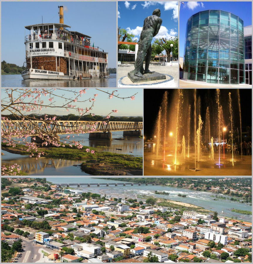 Montage about Pirapora, Minas Gerais, Brazil