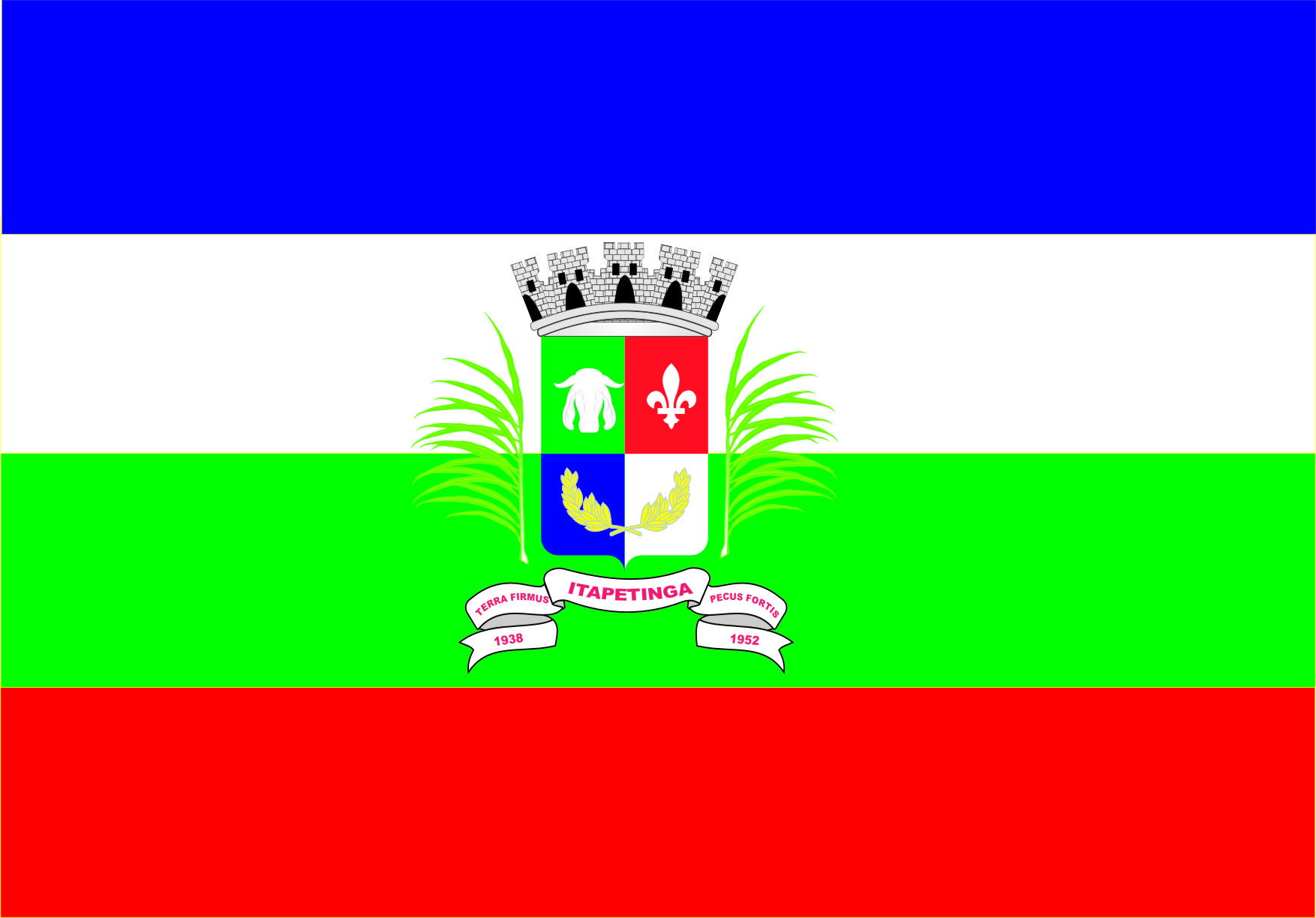 ANDRADE, J. S. Bandeira Municipal de Itapetinga proposta, Estad…