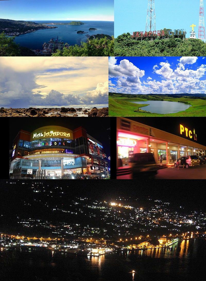 From top, left to right:
Jayapura is viewed from the top of the…