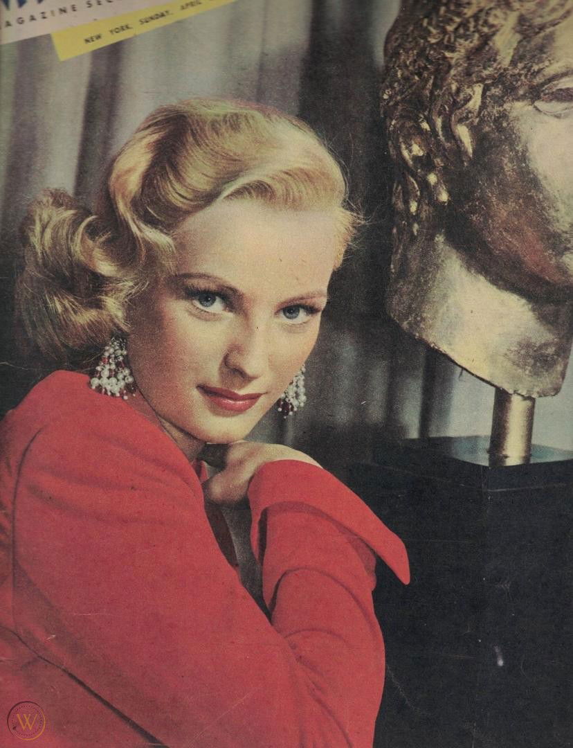 Czechoslovak-born Mexican actress Miroslava Stern in a photogra…