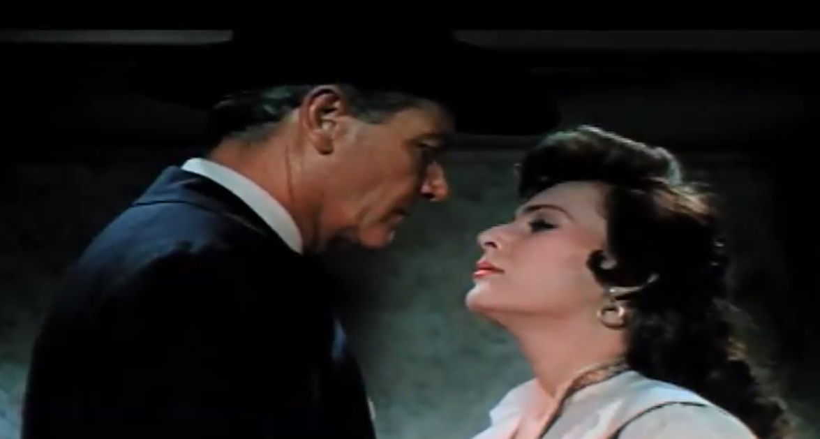 Cropped screenshot of Miroslava Stern and Joel McCrea from the …