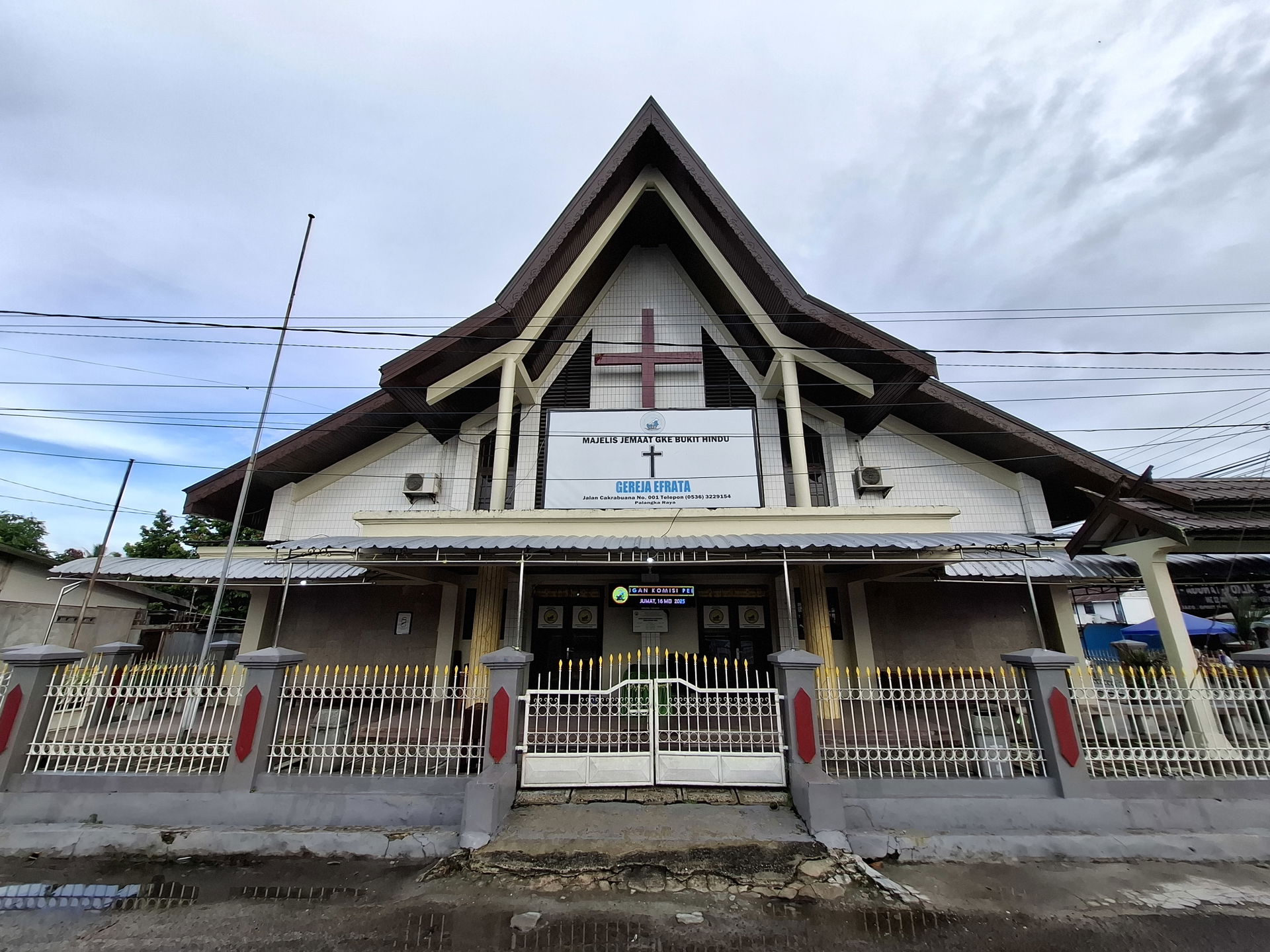 One of the churches in the city of Palangka Raya