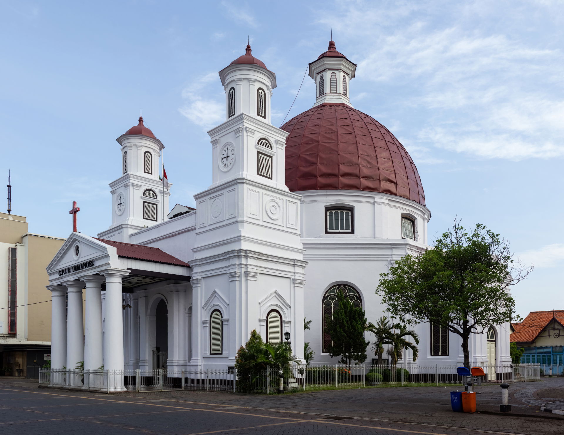 Exterior of Blenduk Church, Semarang, 2014-06-18. The image has…