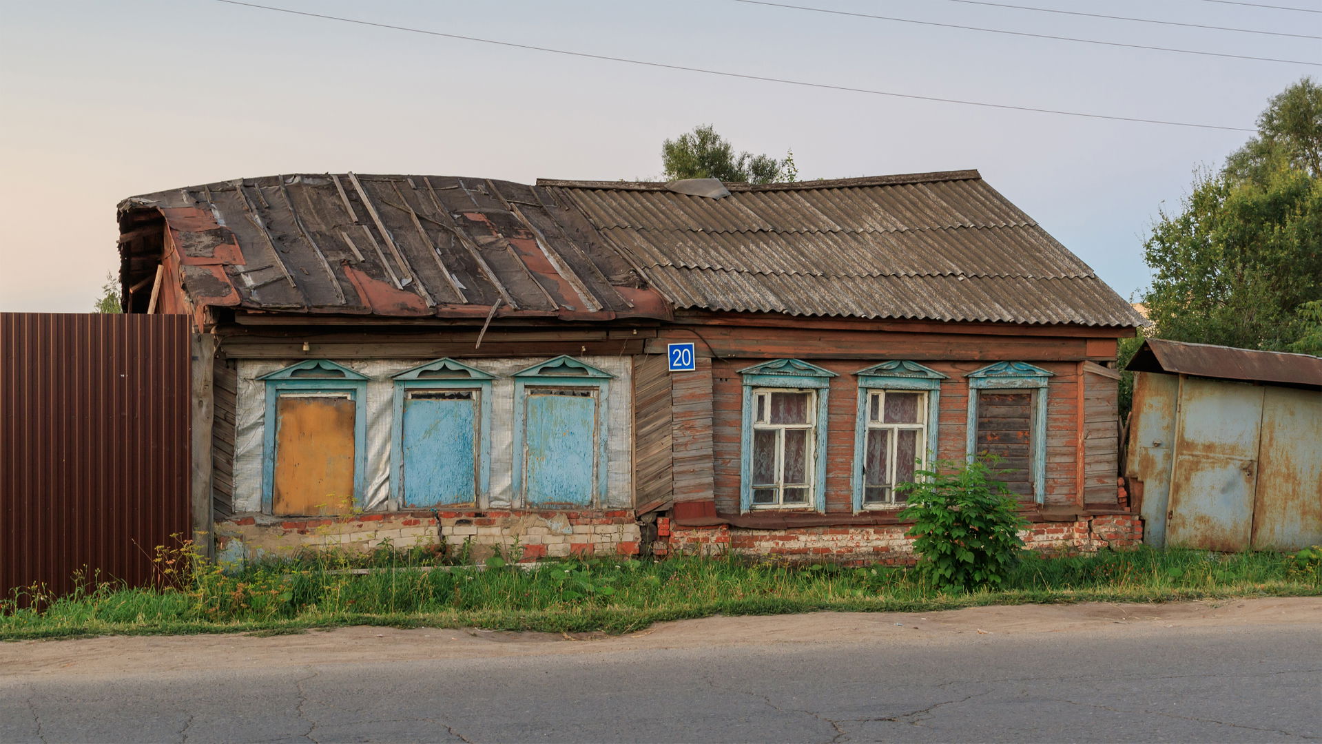 A wooden house next to the railway station in Kanash, Rep. of C…