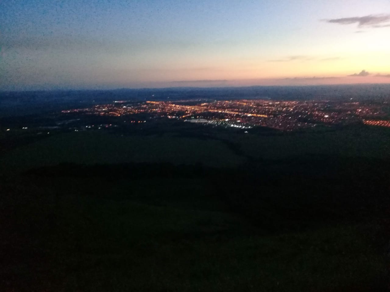 Photo taken from the local hill