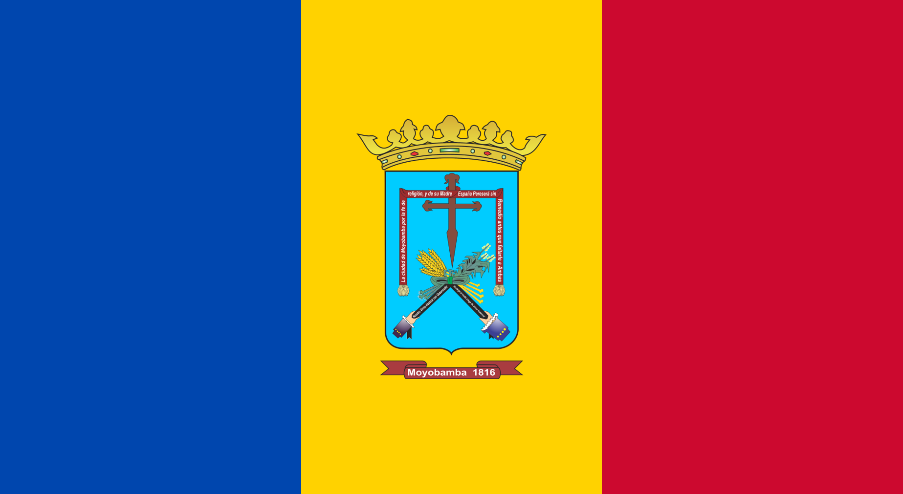 Bandera de la ciudad de Moyobamba, San Martín, Perú. (A partir …