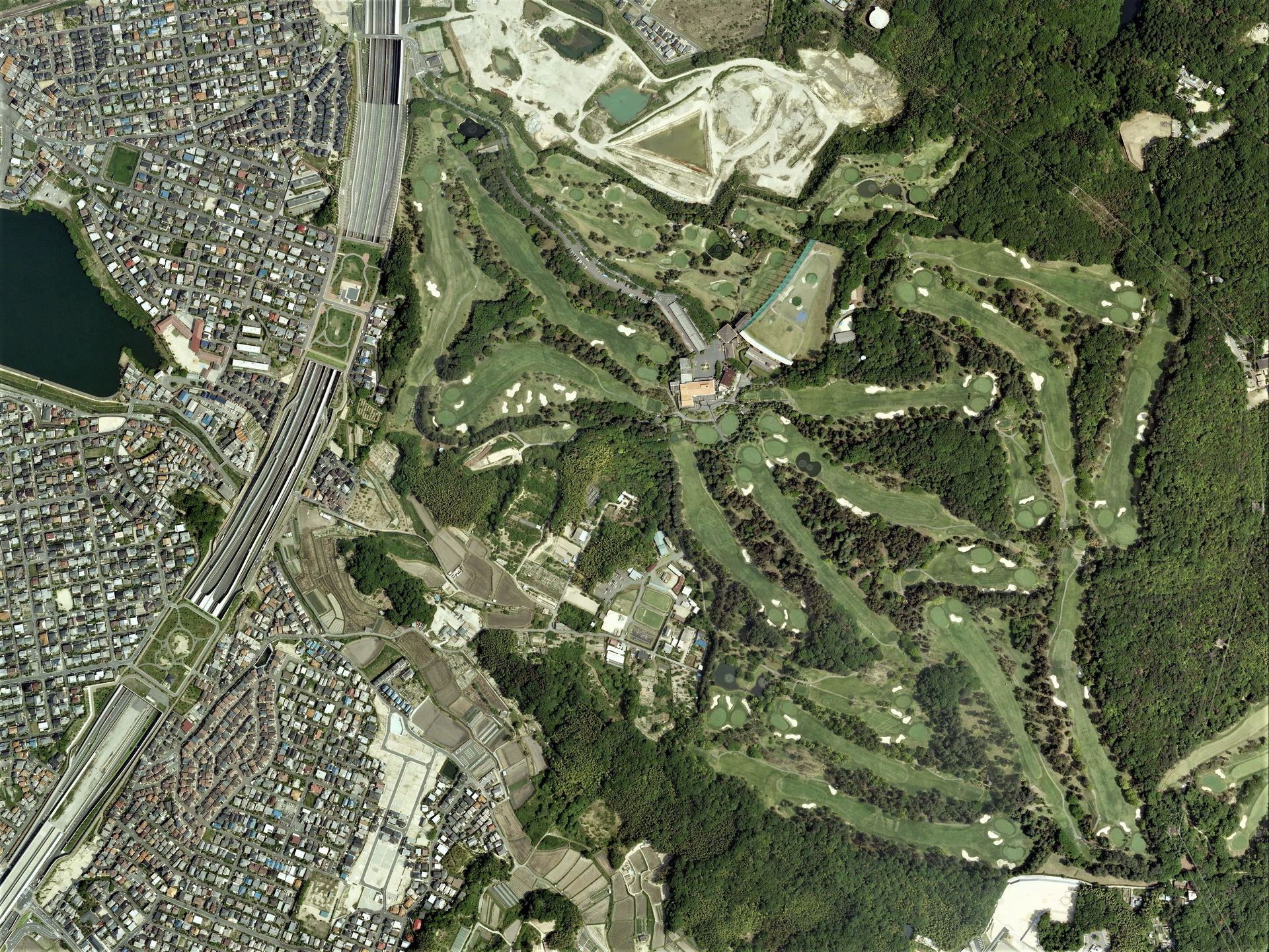 Hirakata Country Club, Hirakata Osaka Aerial photograph.2008