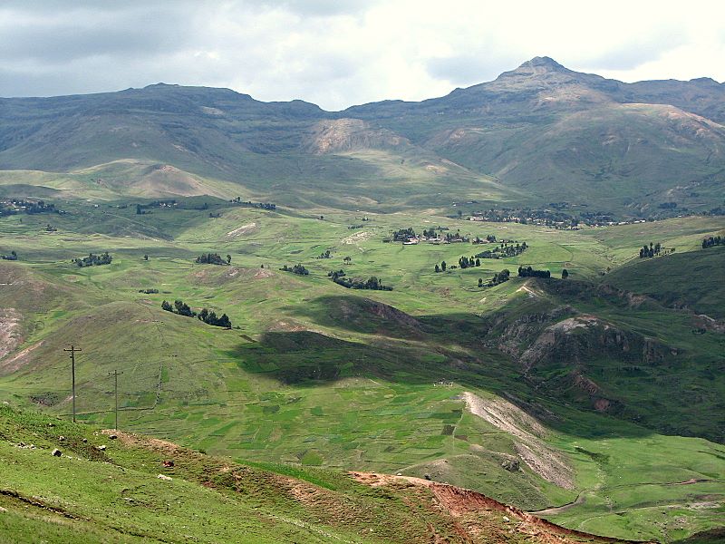 Los bellos alrededores de Huancavelica, como se puede ver desde…