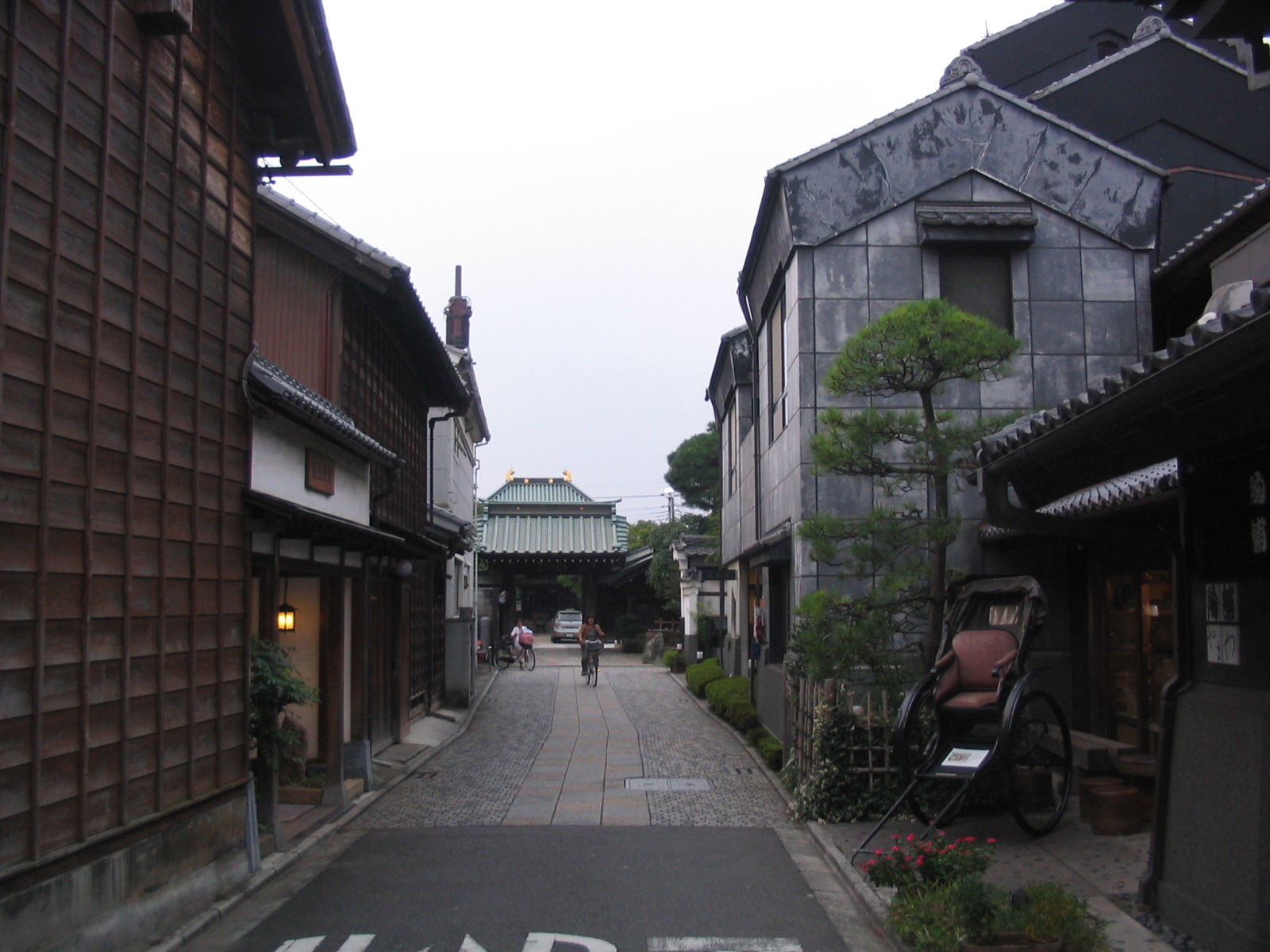 Quiet alley in Kawagoe, Saitama.