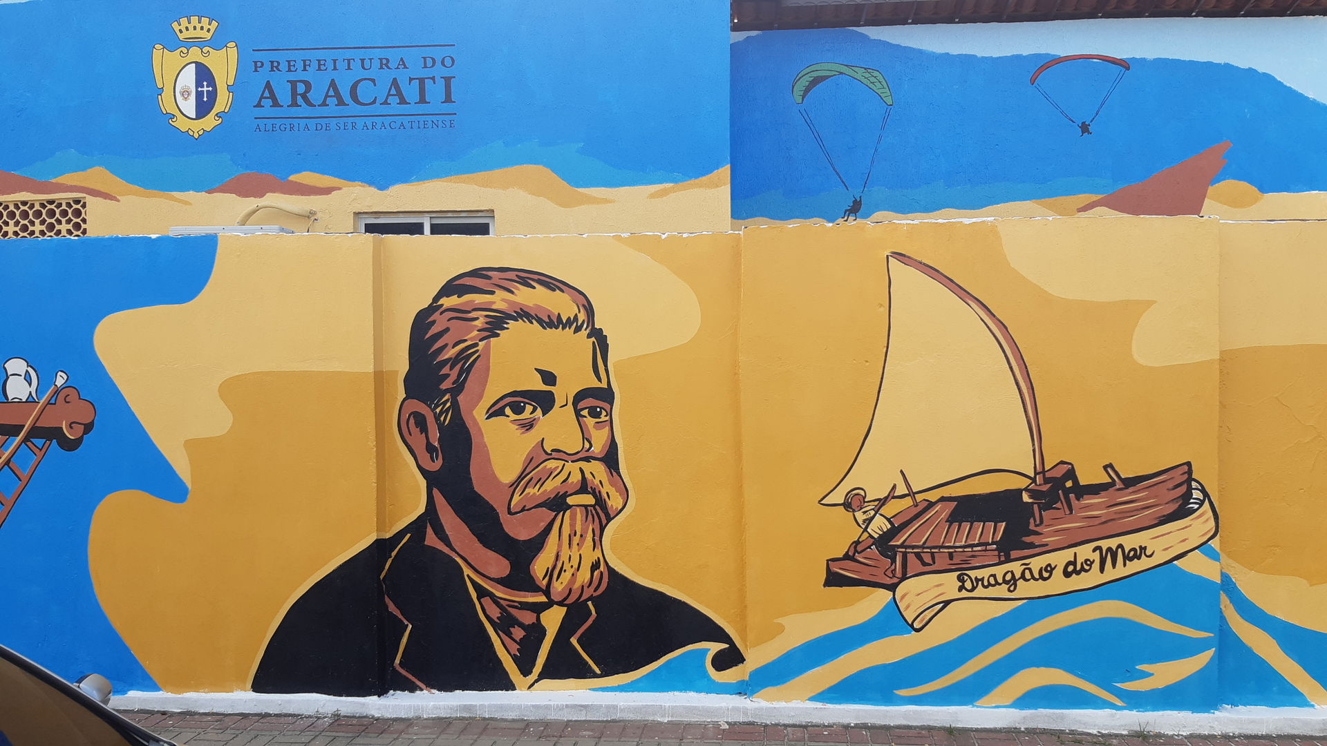Dragão do Mar (1839-1914) mural in Aracati state of Ceará, Braz…