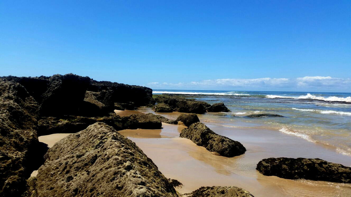 Plage magnifique avec une eau froide mais pure et claire, il fa…