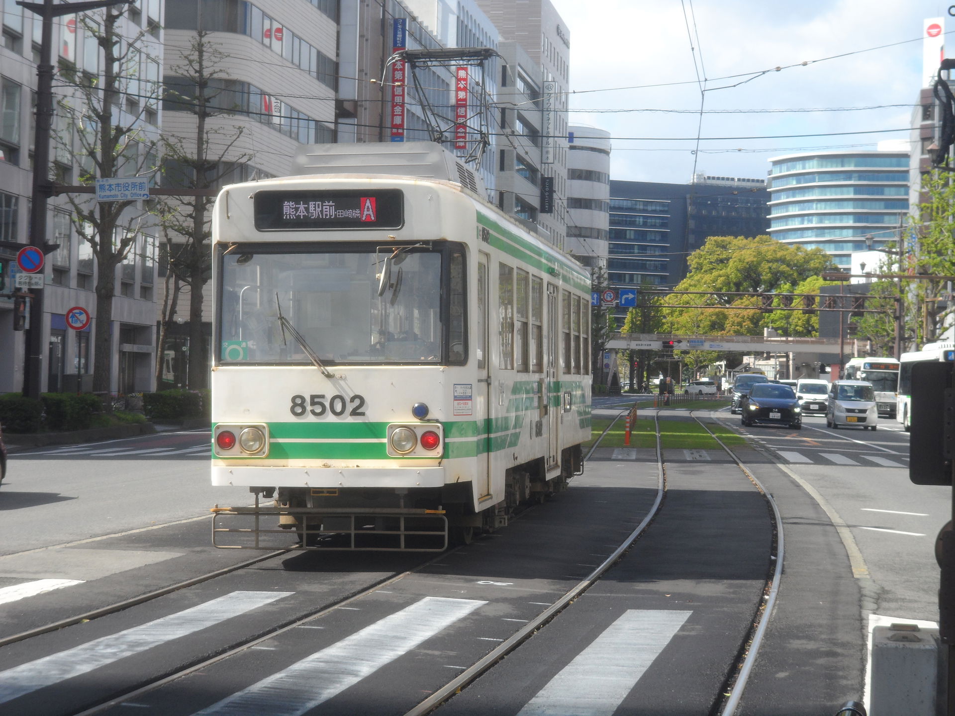day 2 at japan went riding on kumamoto tram sorry IDK tram info…