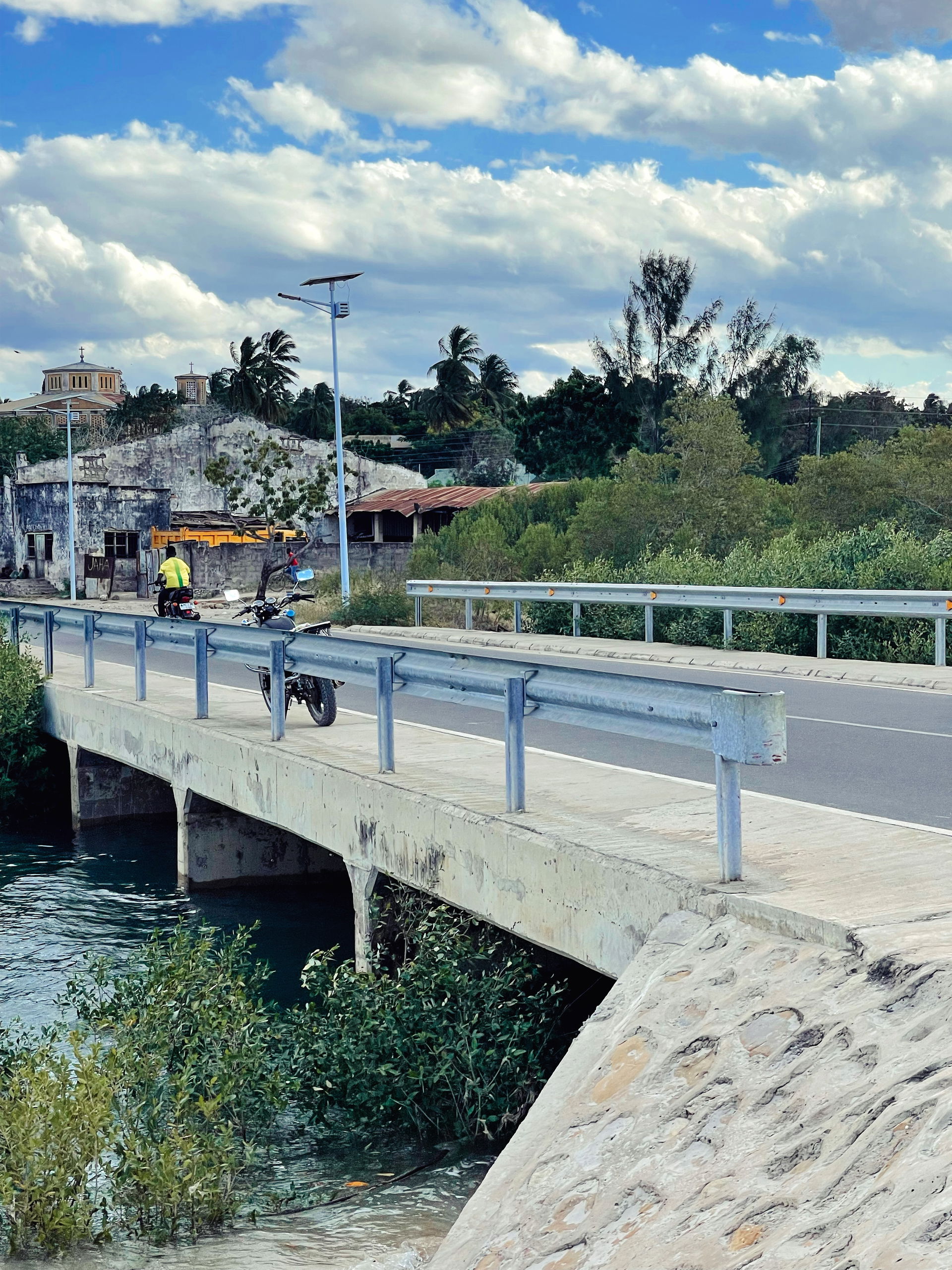 A small bridge in Lindi town was taken in July 2021