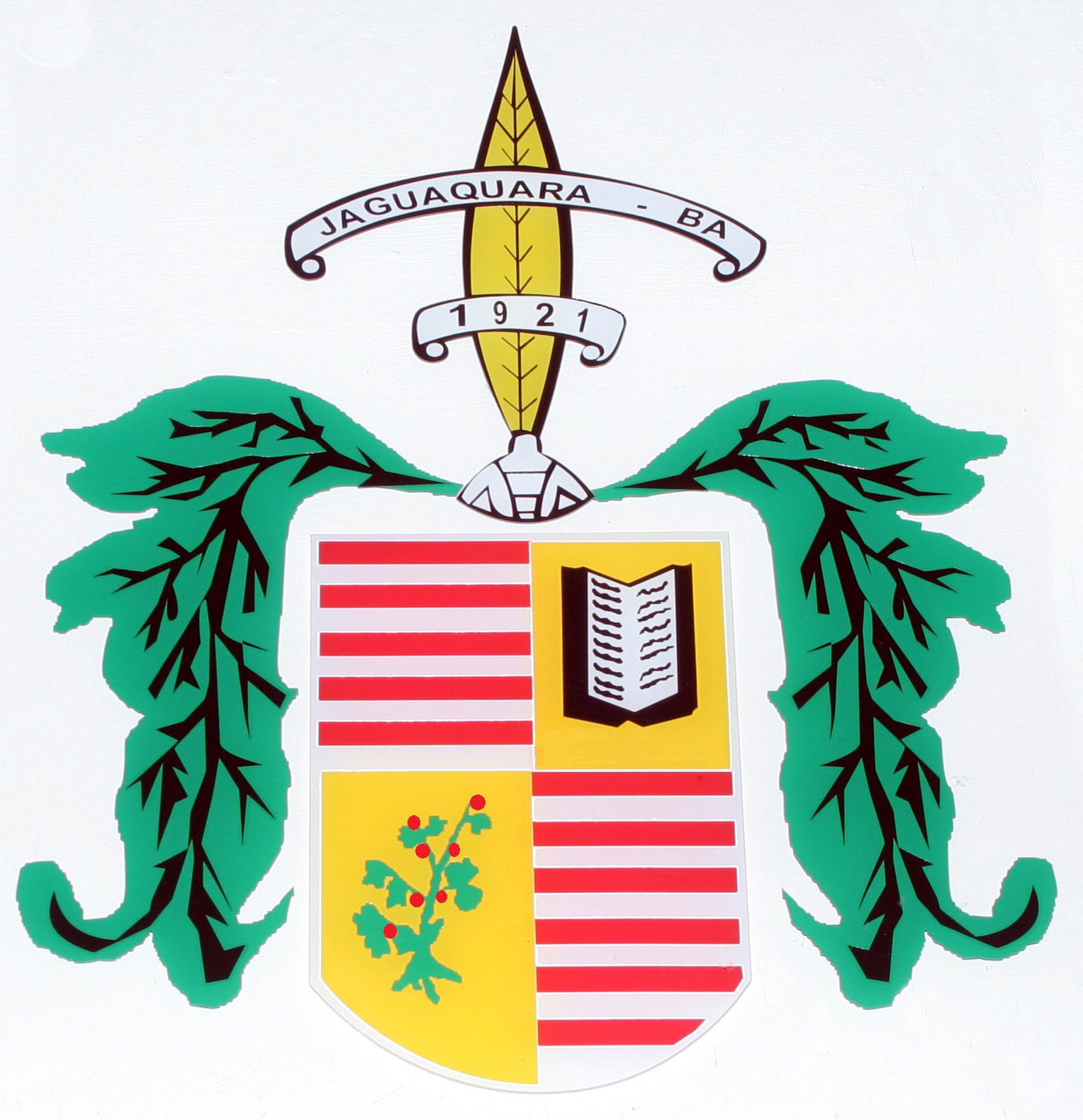 This is the coat of arms of the municipality of Jaguaquara - St…