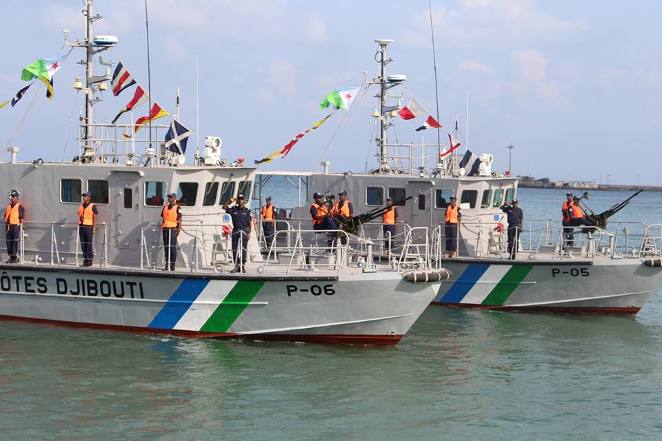Djiboutian Navy (Garde-Cotes) vessels gathered at the port in D…