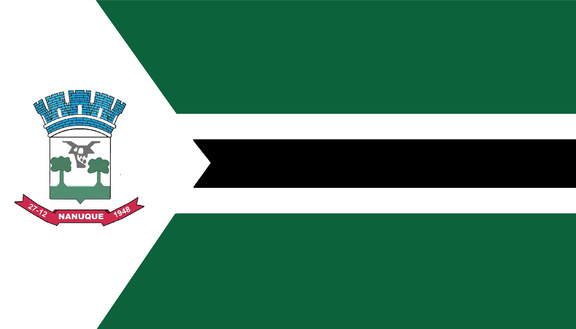 Flag of Nanuque, Minas Gerais (Brazil)