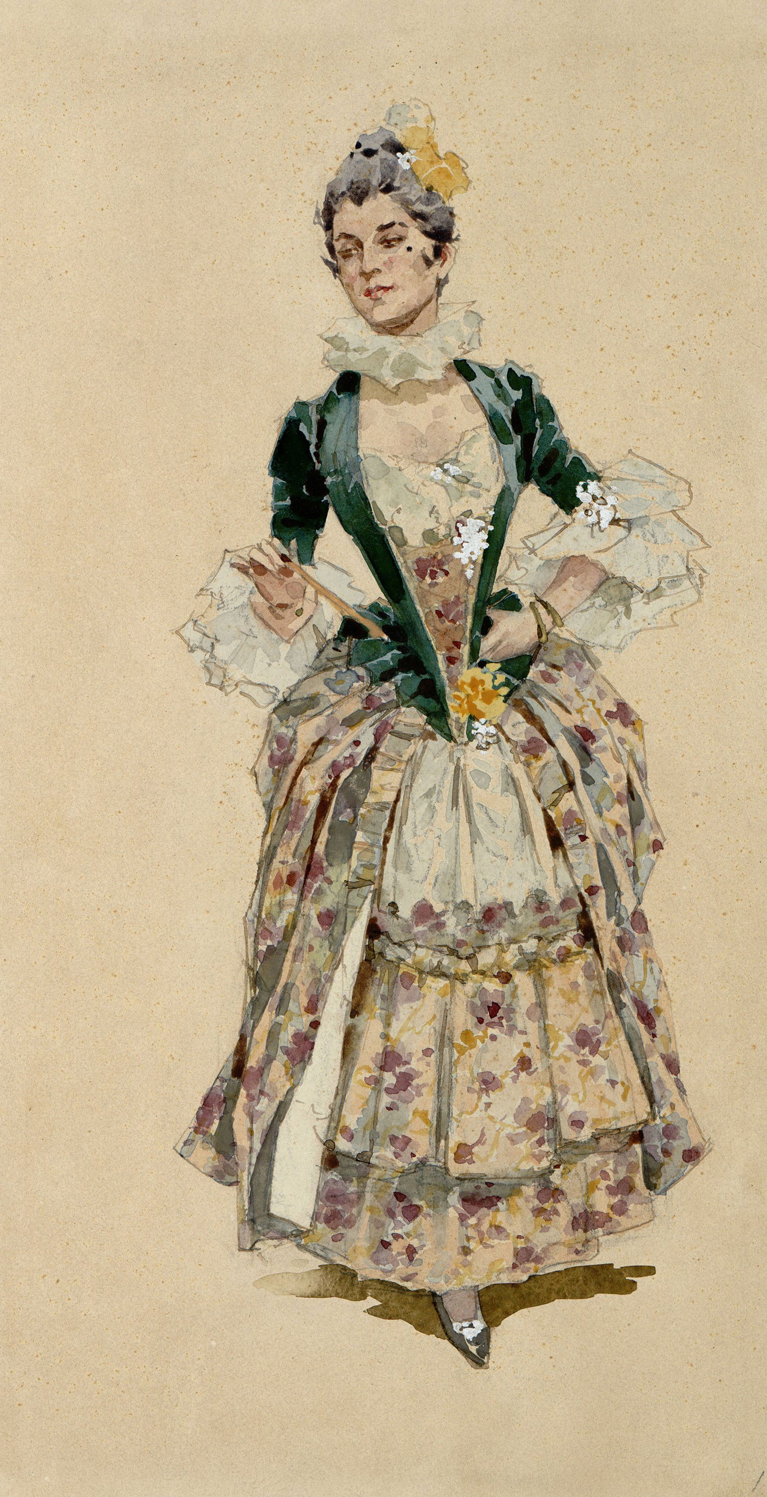 Camargo, costume design for Camargo act 1 (1898).