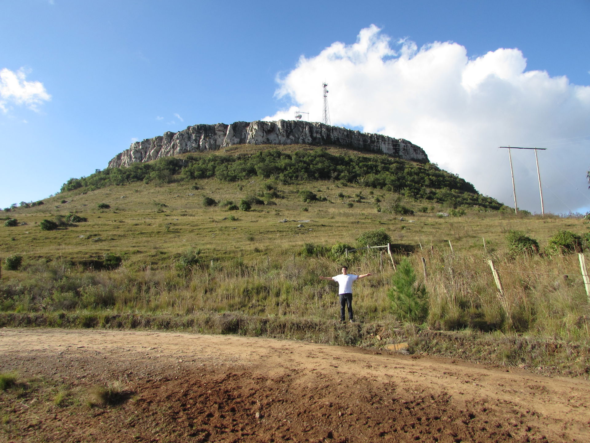 Cerro Palomas perto de Santana do Livramento e Rosário do Sul n…