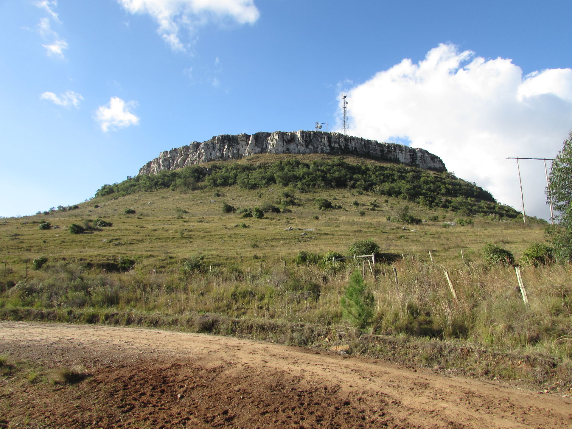 Cerro Palomas perto de Santana do Livramento e Rosário do Sul n…