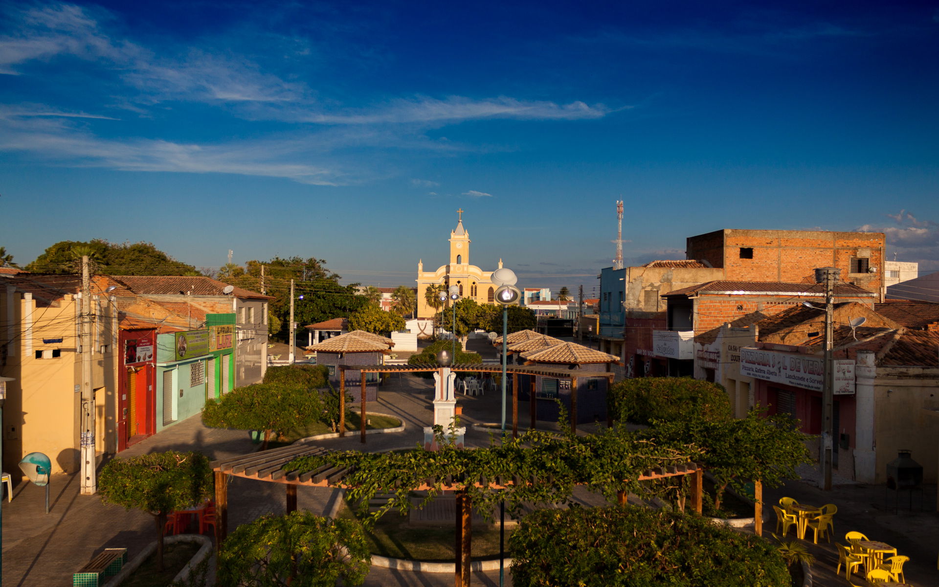 Vista da igreja matriz, Xique-Xique - Bahia