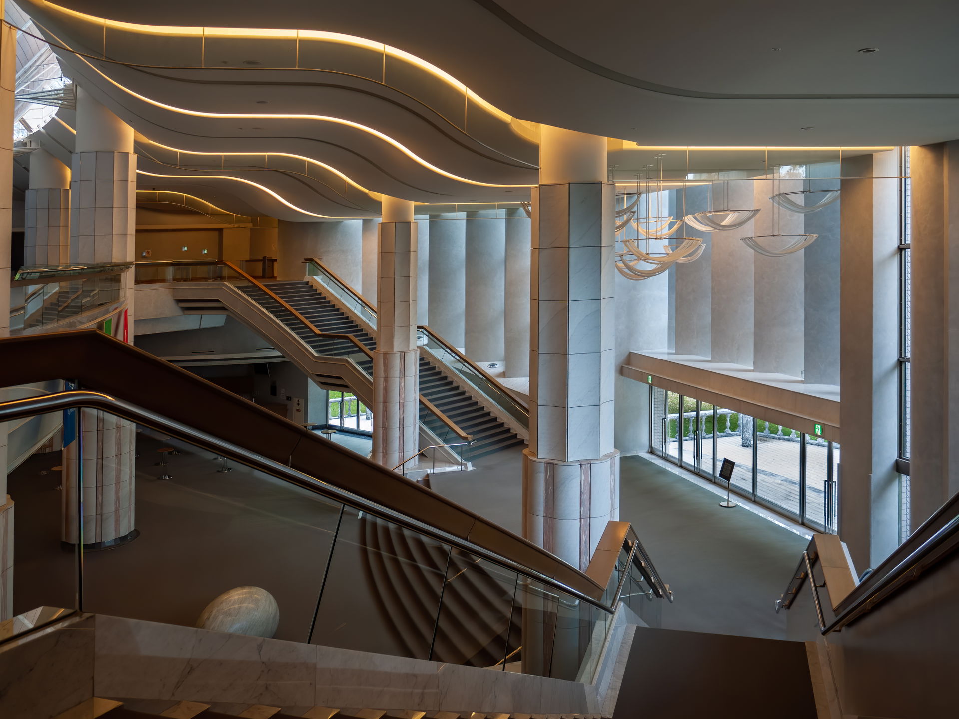 Foyer of the Sapporo Concert Hall Kitara