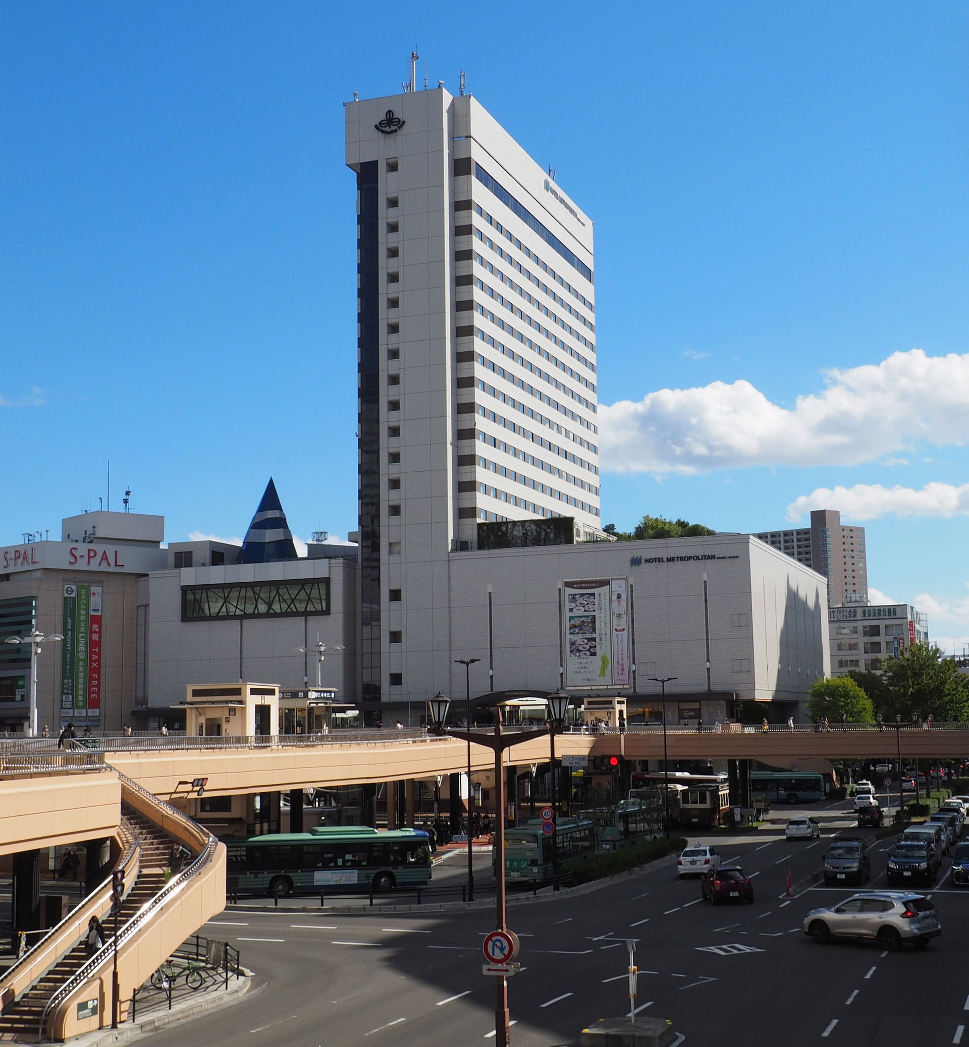 Hotel Metropolitan Sendai. Southward from Atago-Kamisugi Street…