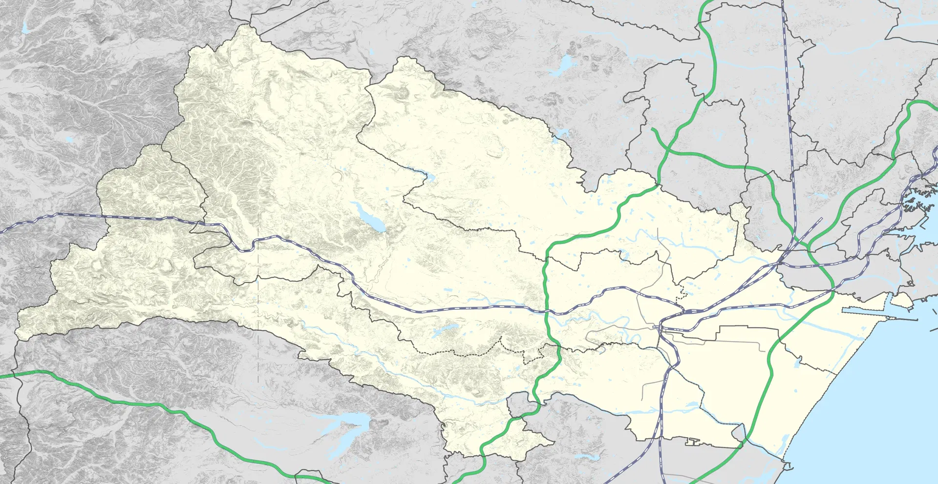 宮城県仙台市 位置図