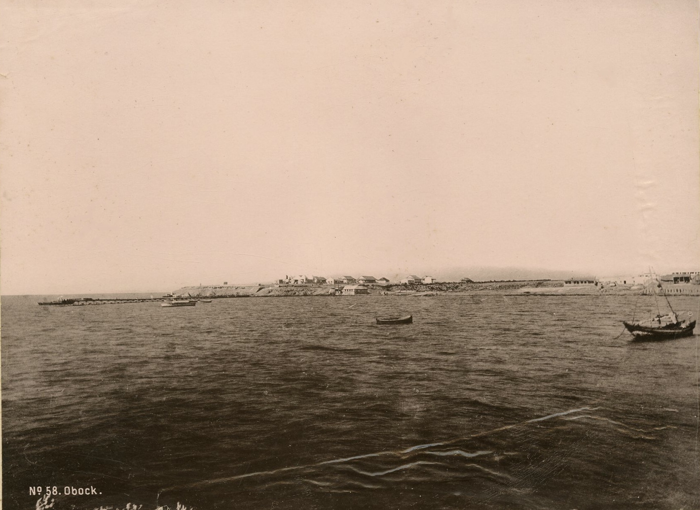The French settlement of Obock c. 1890. A small Decauville trai…