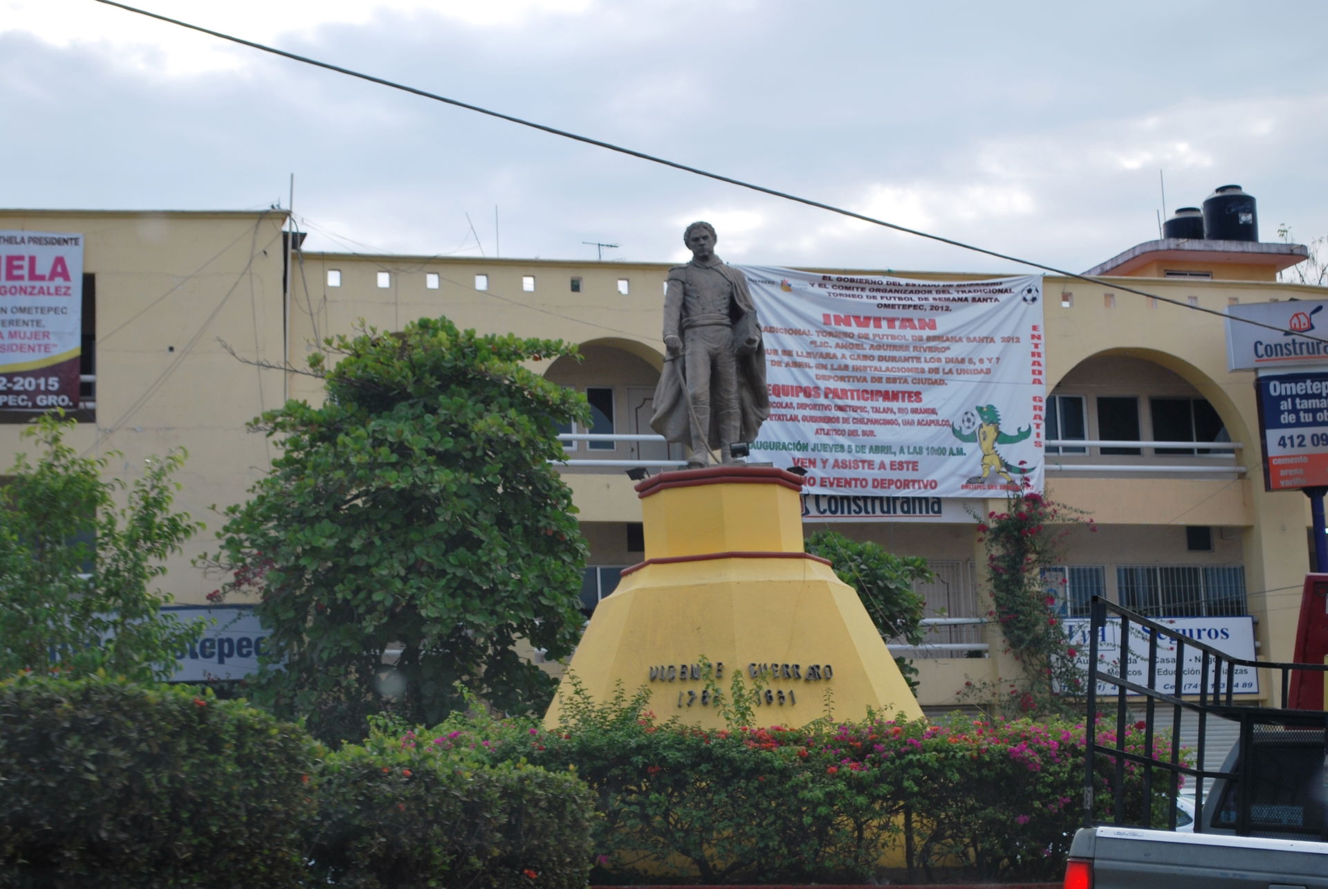 statue of Vicente Guerrero in Ometepec, Guerrero