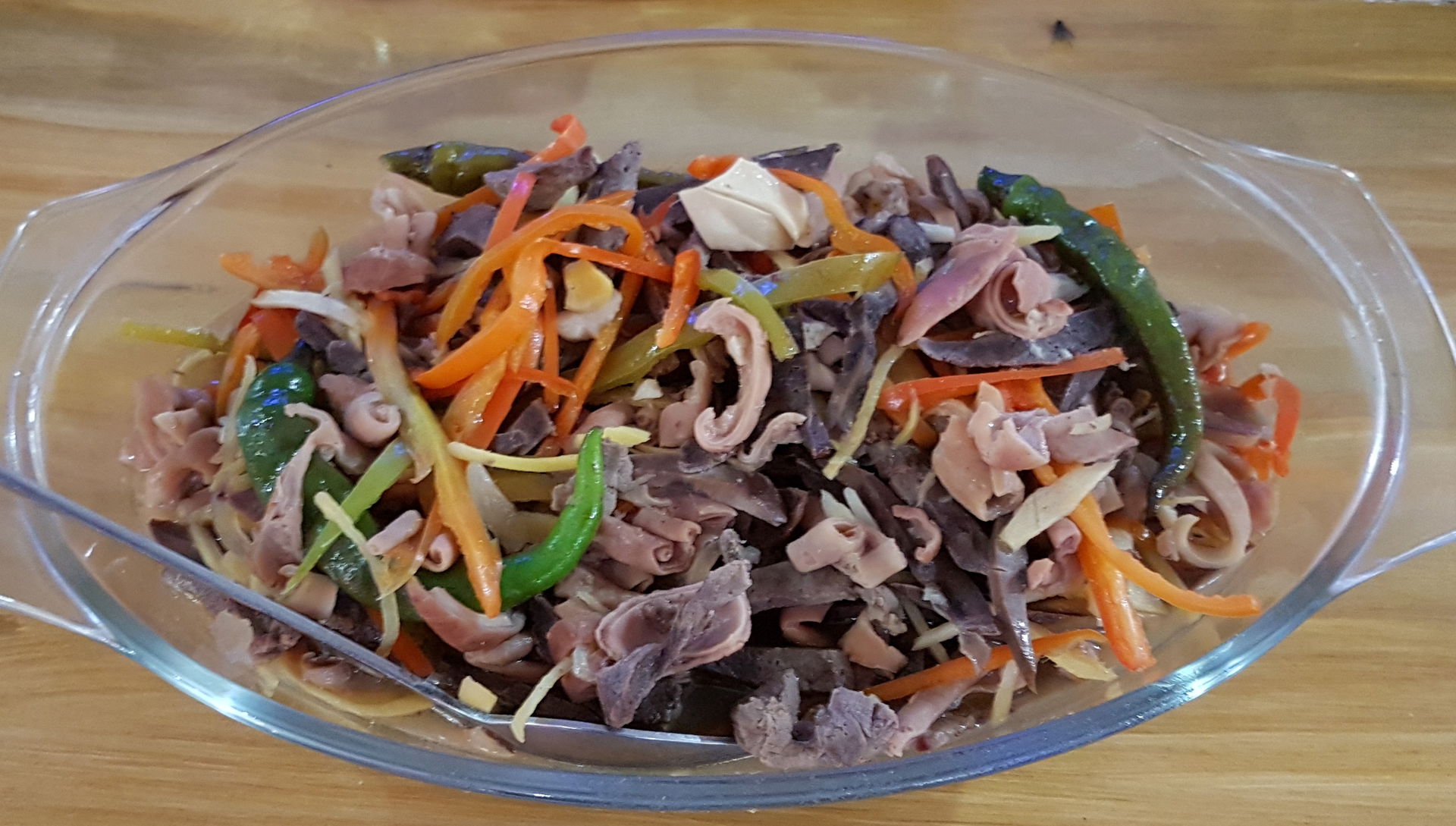 Paklay, a Visayan stew of innards, blood, spices, and various v…