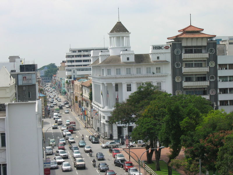 Scene from the old Ipoh town Centre in the state of Perak, Mal…