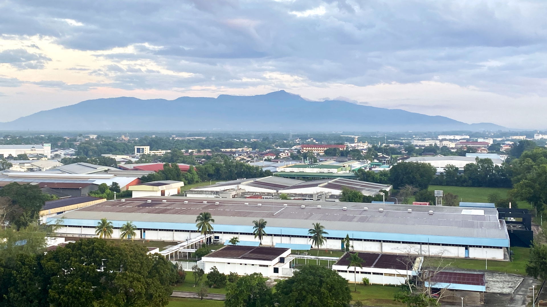 Mount Jerai seen from Sungai Petani, Kedah