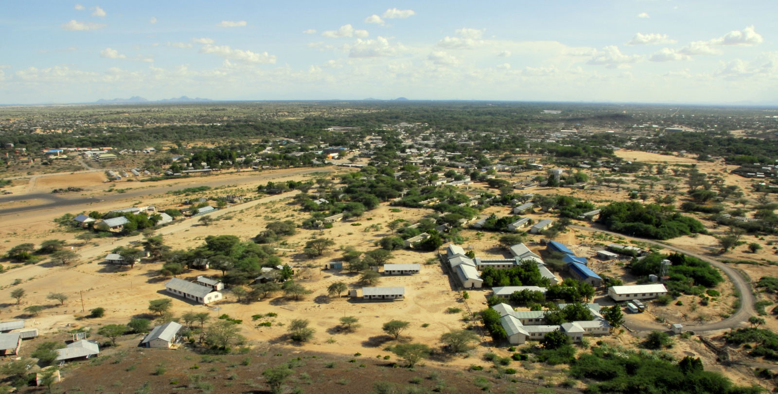 Lodwar, Kenya, from the nearest hill
