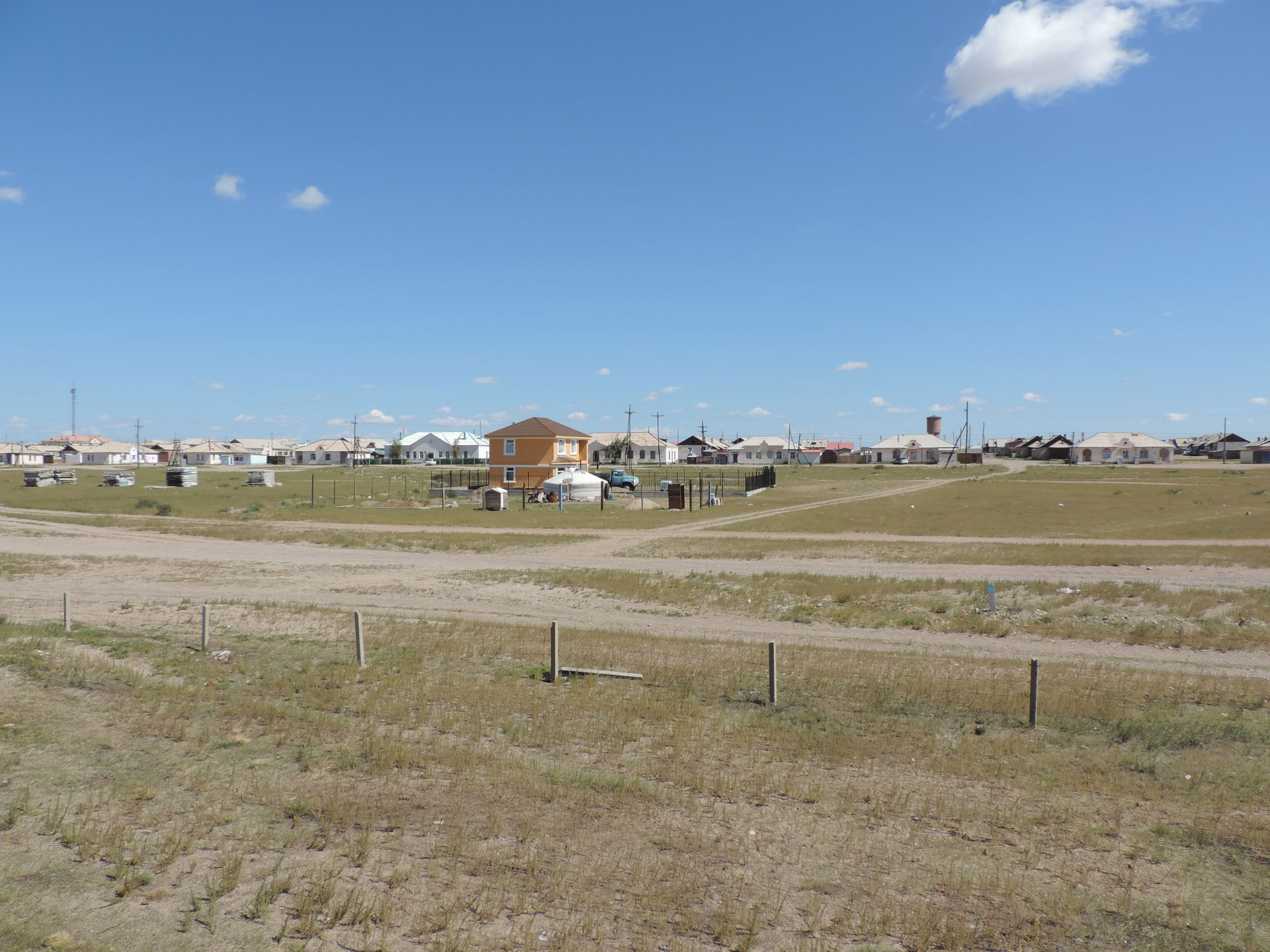 General view of Choyr (or Choir), Mongolia