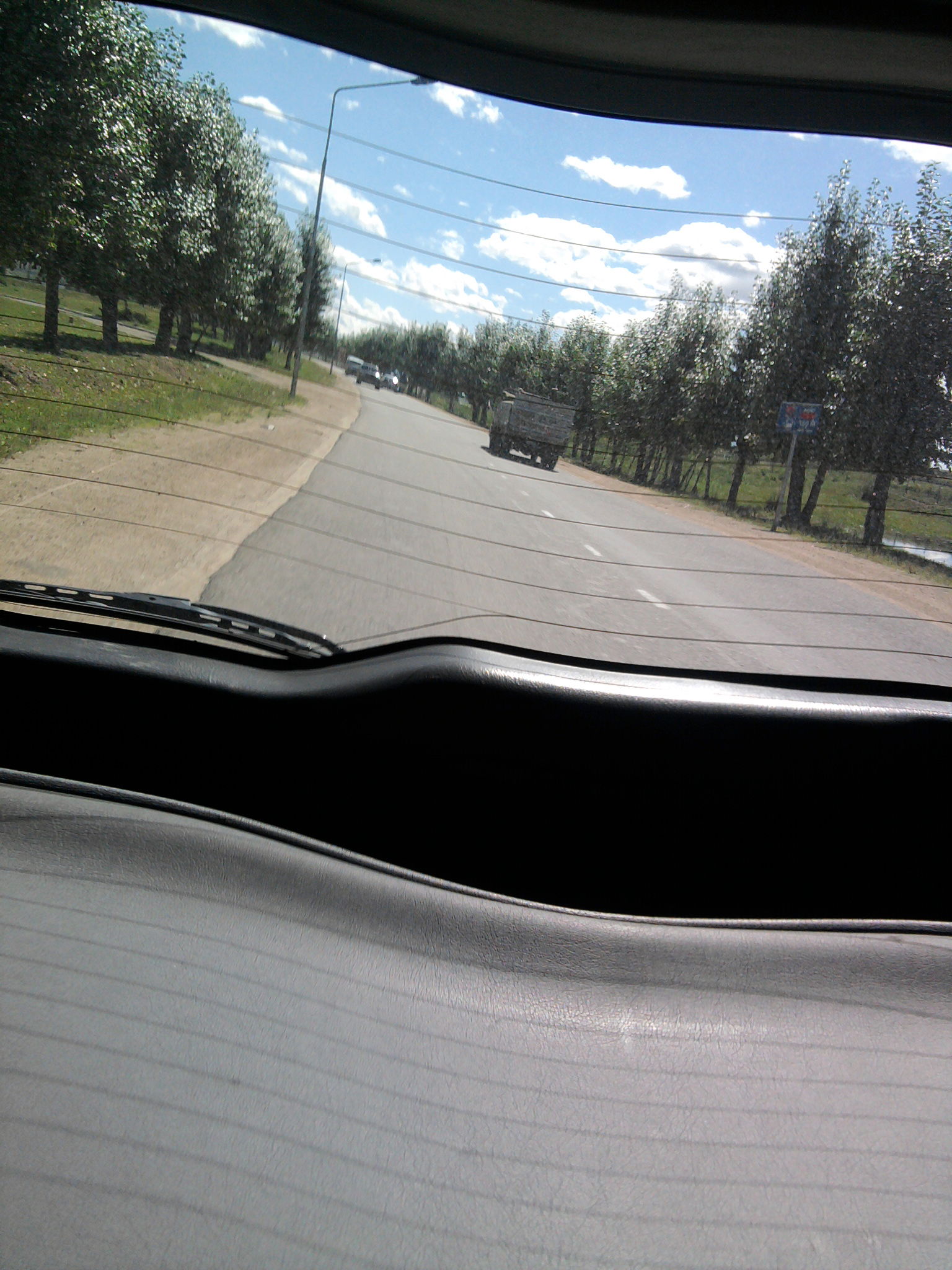 Road in the outskirts of Darkhan city