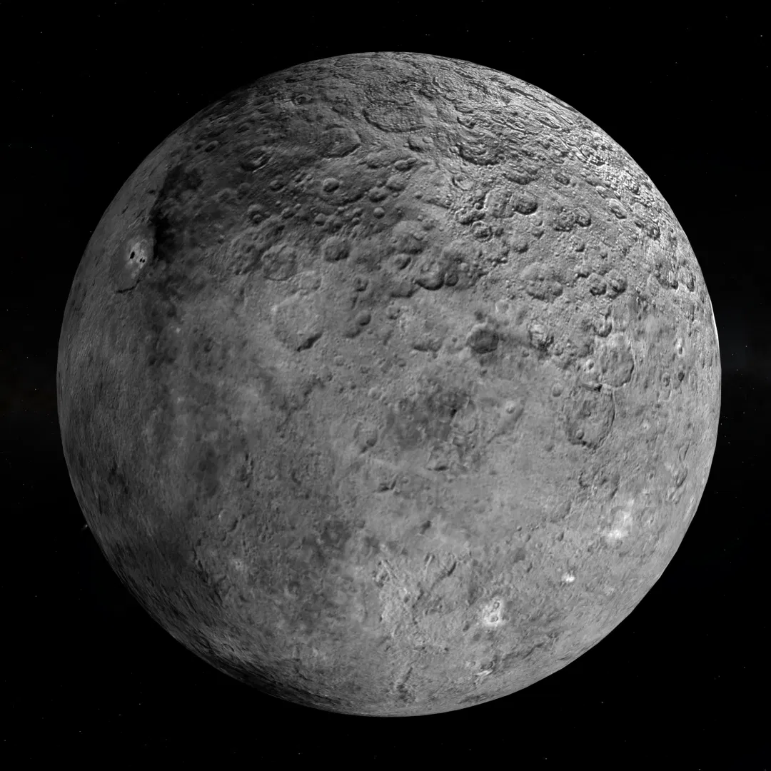 Ceres 3D design rendered with Blender
