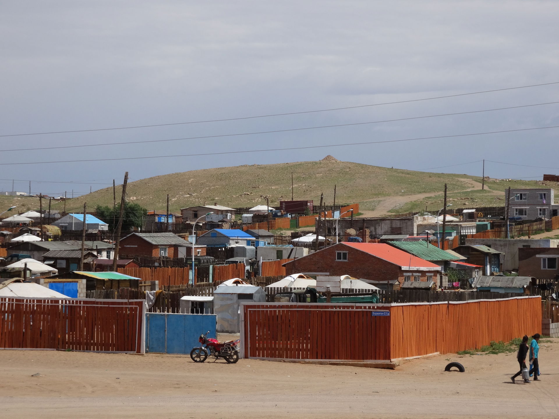 Town of Mandalgovi in the middle of Mongolia
