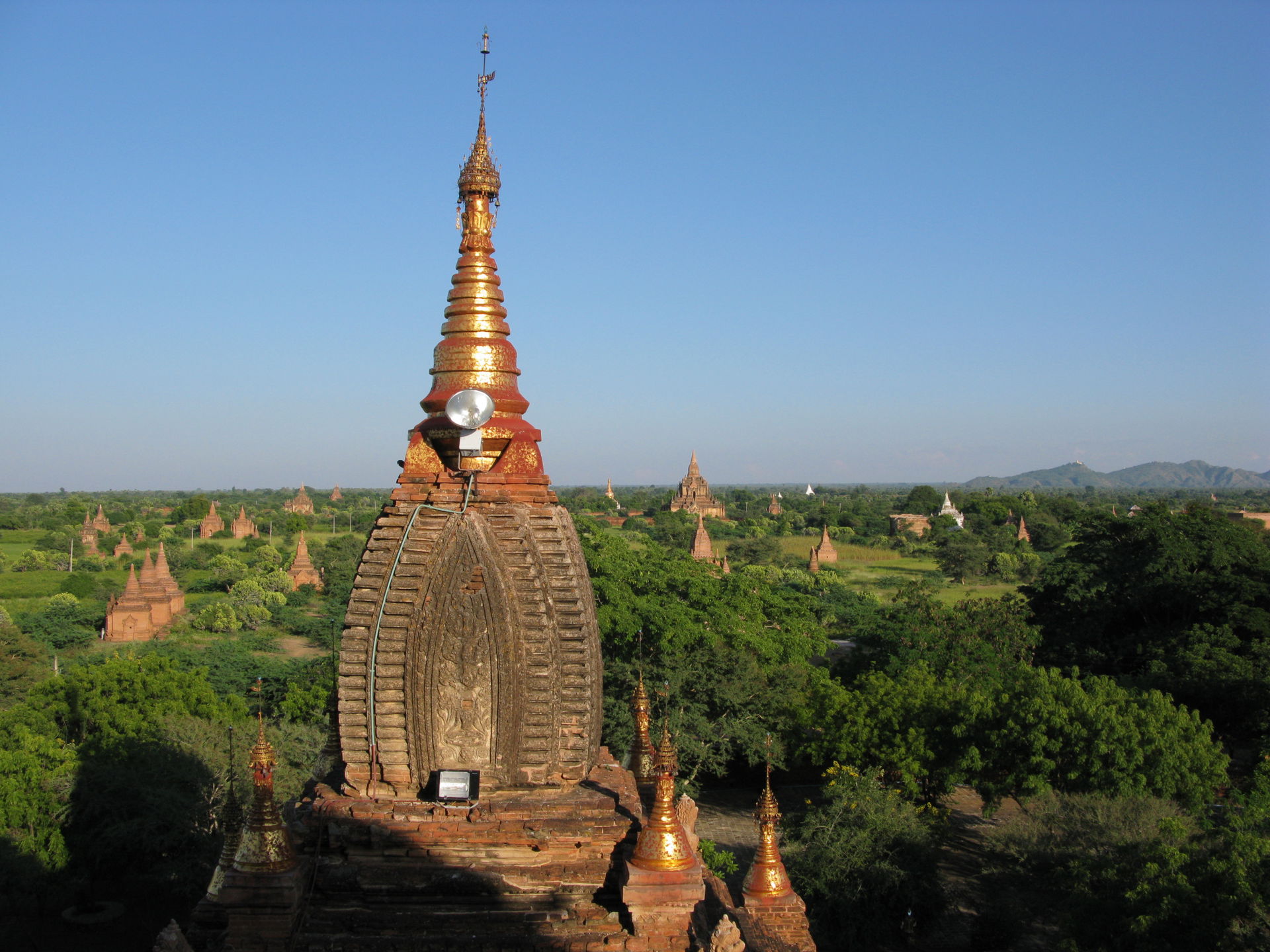 Ancient historical site Bagan in Myanmar. Graceful temples of e…