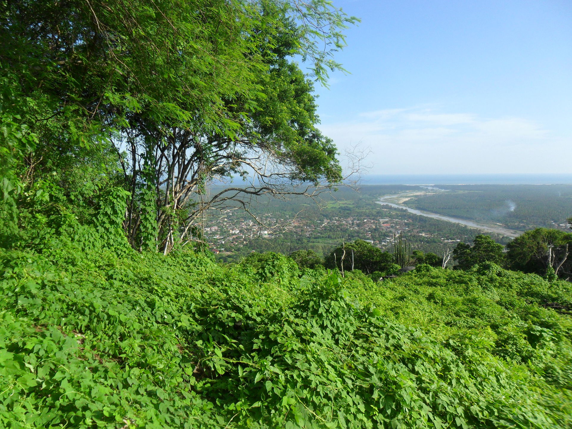 vista de norte a sur de San Luis San Pedro, Gro., Mex.