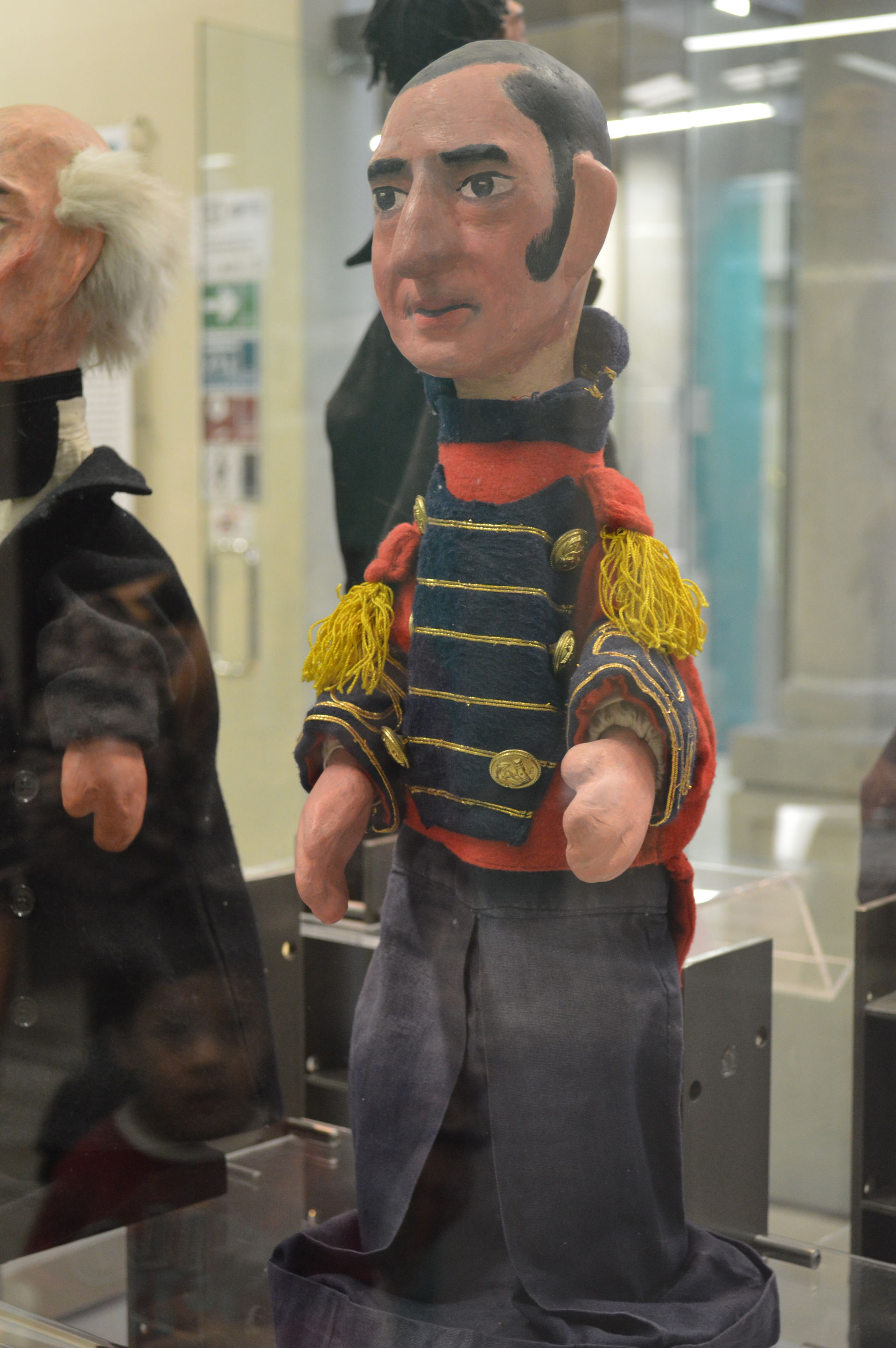 Puppet depicting Juan Aldama by Juvenal Fernandez Bravo at the …