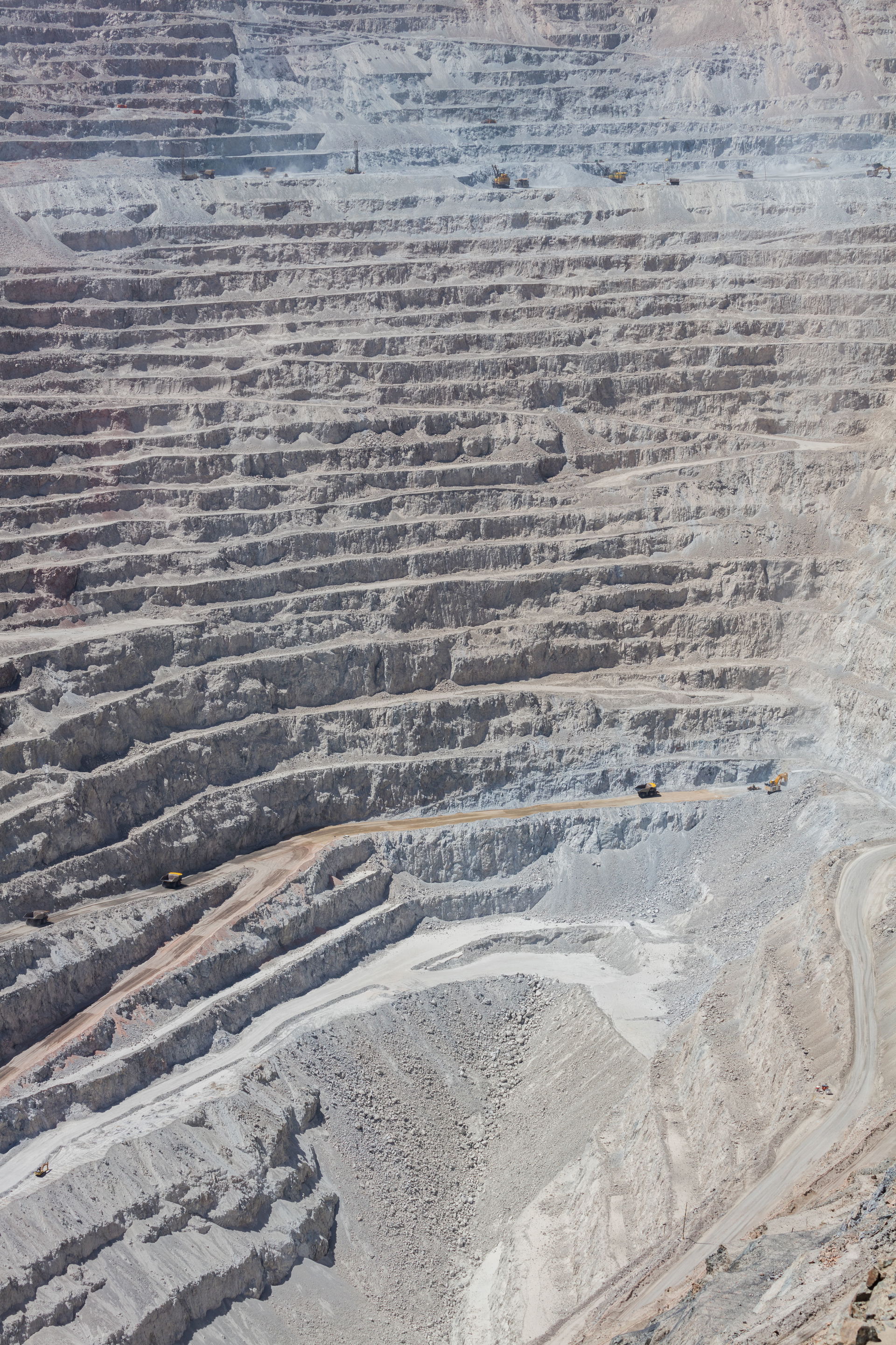 Interior view of Chuquicamata, a state-owned copper mine locate…