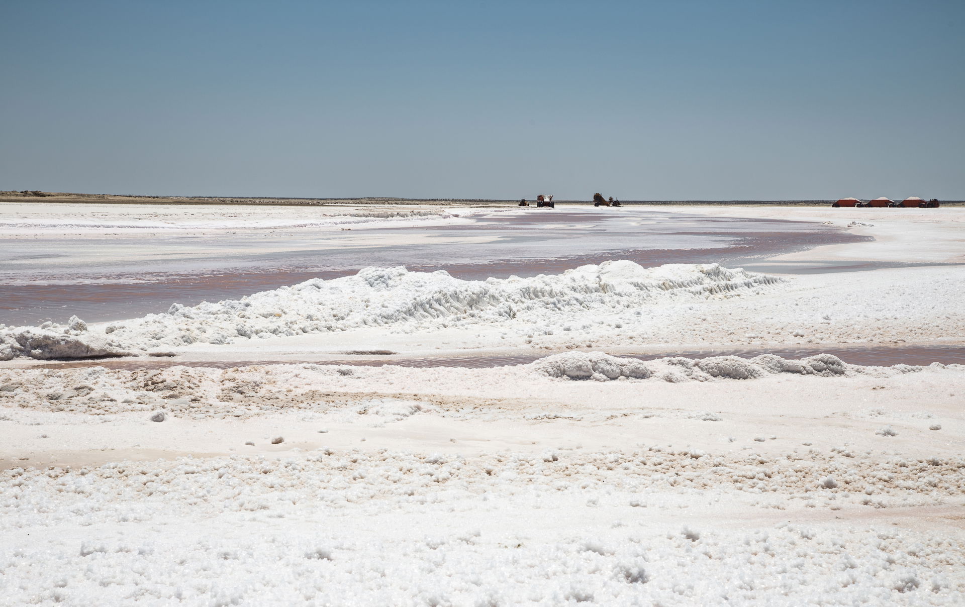 Salt production in Guerrero Negro, Baja California Sur, Mexico.