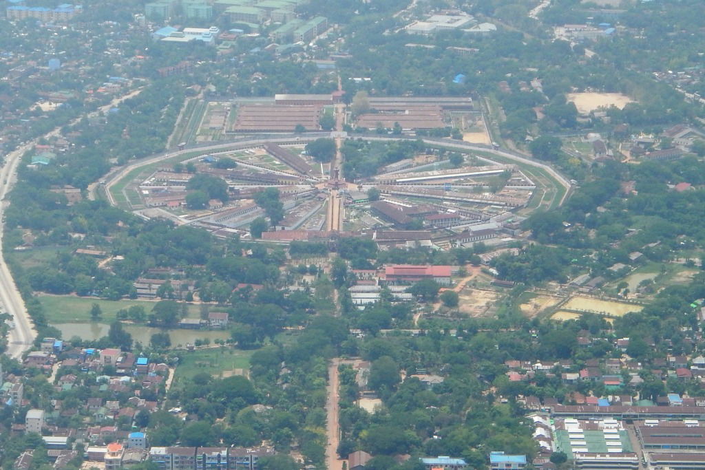 Aerial view of Insein Prison