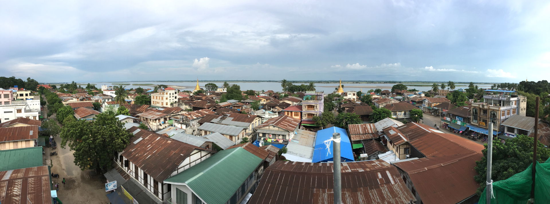 Irrawaddy River in the Background